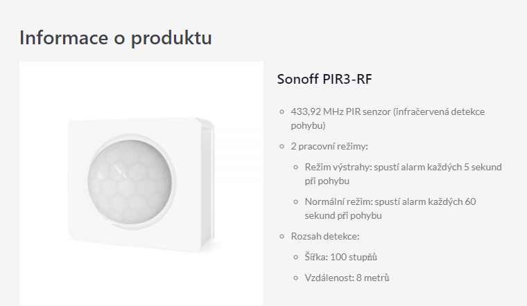 Sonoff PIR3